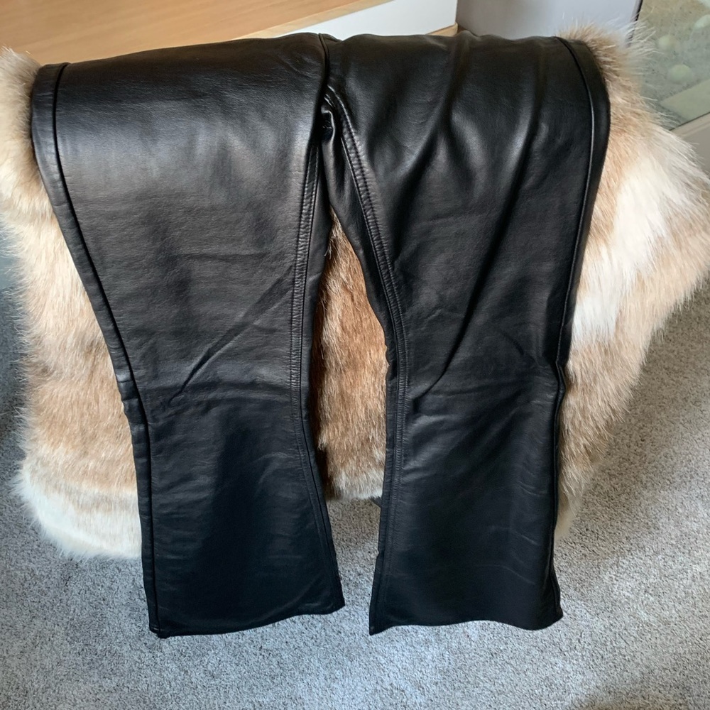 NWT Free People Leather Flare Pants